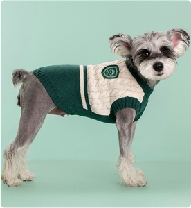 Meistverkaufter Großhandels-Hundepullover im Englischen Stil Warme Hundekleidung Kostengünstige Atmungsaktive Haustier-Weste für Katzen - Product Image 5