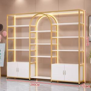 ชั้นวางสินค้าสแตนเลสคุณภาพสูงสำหรับร้านเครื่องสำอาง ชั้นวางโชว์น้ำหอม ตู้โชว์เครื่องสำอาง - Product Image 6