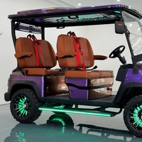 Voiturette de golf électrique Donwin 4 places en aluminium, moteur 72V 5KW, luxe, tout-terrain, écran tactile, freins à disque, homologuée GCC/EEC/DOT