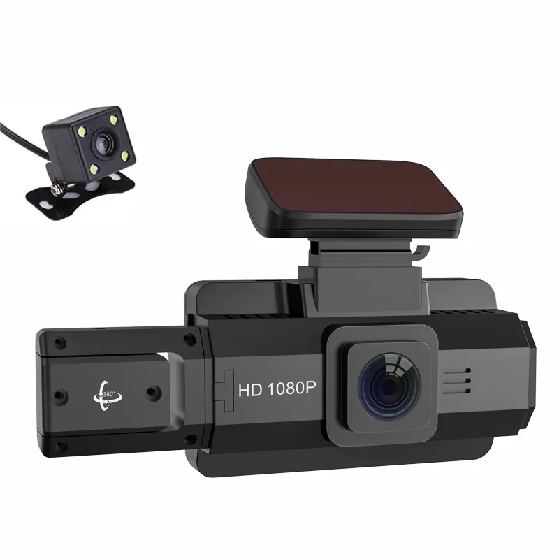1080P 전면 1080P 내부 캐빈 자동차 대시 카메라 4 인치 IPS 대시 보드 캠 4 IR led 운전 레코더 자동차 카메라