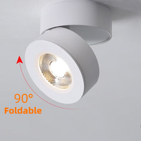 Vente en gros de spots LED de plafond réglables 220V 5W 7W 12W 3000K 4000K 6000K, montage en surface
