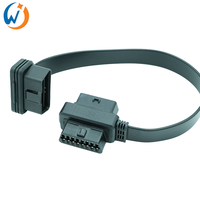 Cable OBD J1962 Cable adaptador OBD plano de 16 pines macho a hembra tipo T 30 CM