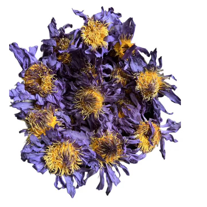 अनुकूलित उच्च गुणवत्ता में सुधार नींद पानी लिली सूखी फूल चाय नीले कमल फूल चाय नीले कमल फूल चाय