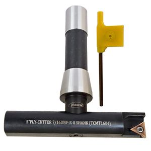Assorts 5 In Balanced Fly Cutter R8 Shank Single Flute Tcmt1604 Insert For Cnc <b>Machining</b> Center - Product Image 3
