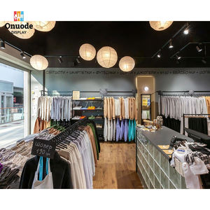 Custom Eco-Friendly Heavy Duty Clothing <b>Display</b> Racks | <b>Wall</b>-Mounted Garment <b>Cabinets</b> & Fashion Boutique Island Stands - Product Image 3