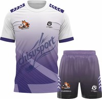 Ensemble de maillots de floorball professionnels, polyester respirant, uniforme de floorball personnalisé avec le nom de l'équipe pour les matchs de ligue