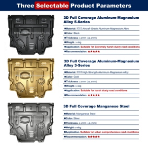Piastre di Protezione Sottoscocca Rinforzate da 3,5mm per <span class=keywords><strong>Toyota</strong></span> LC200 Sienna, Frontlander, FJ Cruiser, Senza Foratura - Product Image 5