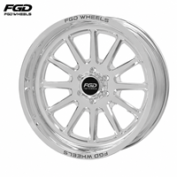 Jantes en alliage d'aluminium 24x14 24x12 22x10 26x16 6x139.7 8x165.1 8x170 Roues de camion forgées pour Chevy 1500 2500 Dodge Ram1500 2500