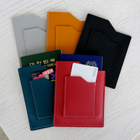 Estuche para Pasaporte de Cuero PU en 10 Colores, con 3 Ranuras, Organizador de Documentos de Viaje, Porta Tarjetas de Crédito Portátil