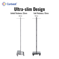 Canbest Dreifach Faltbares LED-Poster-Display P1.5 P1.8 P2.5 Tragbares Ultraflaches LED-Wandpanel Indoor-LED-Display für Messen