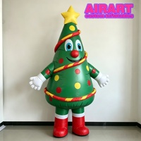 Costume d'arbre gonflable pour défilé de Noël, accessoires de festival