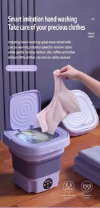 <span class=keywords><strong>Lave</strong></span>-<span class=keywords><strong>linge</strong></span> portable 8L mini pour sous-vêtements féminins, vêtements de bébé, chaussettes, <span class=keywords><strong>lave</strong></span>-<span class=keywords><strong>linge</strong></span> électrique pliable pour la maison - Product Image 5