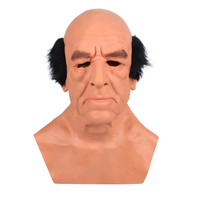 Produit phare : Masque d'Halloween en latex pour homme, idéal pour les personnes âgées, les jeunes et les d'âge moyen, masque humain pas cher pour fête d'Halloween, masque de vieil homme