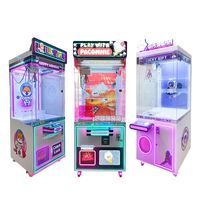 Nouvelle machine à monnayeur pour poupées, grue à pinces double arc-en-ciel, machine à cadeaux pour centre commercial, machine de jeu à pinces