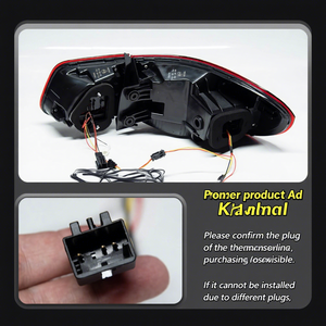 For 2013-2016 Modified 2022 <b>Model</b> Tail Light Assembly LED Sequential Running Welcome Lights Rear 30W 88888 Tail Light Assembly <b>D</b> - Product Image 4