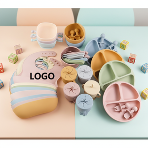Juego <span class=keywords><strong>de</strong></span> Vajilla para Bebés Personalizado al por Mayor, Libre <span class=keywords><strong>de</strong></span> BPA, Plato para Bebé con Fuerte Succión, con Tenedor y Cuchara - Product Image 4
