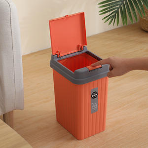 Nouveauté personnalisée mini-<span class=keywords><strong>poubelle</strong></span> en plastique rouge pour bureau - Product Image 4