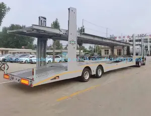 Wosheng nhà máy giá cả cạnh tranh 2 Trục xe tàu sân bay Trailer xe giao thông vận tải bán Trailer đôi boong Xe tàu sân bay Trailer