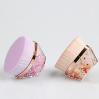 Kuas rias wajah profesional lembut kuas perona pipi kosmetik kecantikan bubuk Foundation Bronzer Logo kustom