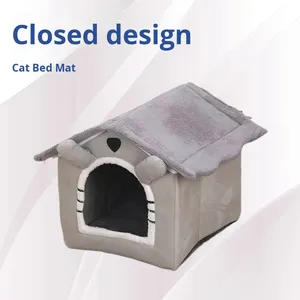 ที่นอนสัตว์เลี้ยงแบบผ้า ถอดซักได้ ใช้ได้ทุกฤดู อุ่นในฤดูหนาว เหมาะสำหรับแมวและสุนัข - Product Image 2