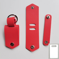 Porte-clés photo DIY - Porte-photo en cuir pour transfert par sublimation, insert photo de 1 pouce, pendentif porte-clés