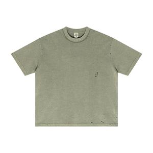 Camiseta Básica de Color Sólido Personalizada para Hombre, 100% Algodón Tejido, 220 Gramos, Manga Corta, Transpirable, Suave, Corte Regular, Verano - Product Image 3