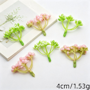 เกสรดอกไม้ประดิษฐ์แบบมิลาน 6 แฉก พลาสติก สำหรับตกแต่งช่อดอกไม้ DIY พวงหรีด สีเขียว ชมพู ขาว ความสูง 10 ซม. สมจริง - Product Image 3