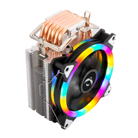 Refroidisseur d'air pour tour QiuzAim 2011 avec dissipateur thermique CPU à socket, ventilateur silencieux à 4/6 caloducs en cuivre de 120 mm pour PC de bureau X79 X99