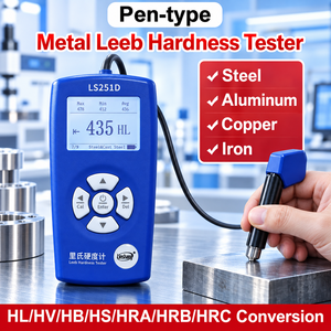 เครื่องทดสอบความแข็งแบบพกพา Linshang LS251D สำหรับการวัดโลหะด้วยมาตรฐาน HLD HRC HRA HRB HV HS และ HB - Product Image 3