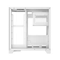 New Arrival White Panoramic Fish Tank PC Case M-ATX Gaming Computer Case Support 240mm Liquid Cooling & 7 RGB Fans