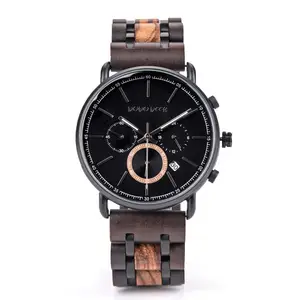 DODO DEER High Quality natural wood high quality watch Luxury wood watch Custom Logo stainless steel quartz wood watch For Men