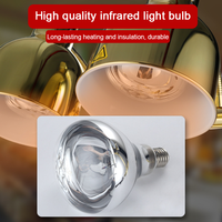 Lampe chauffante pour aliments frits en or Ustensiles de buffet de restaurant Lampe chauffante en or argenté pour la restauration