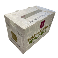 Boîte de rangement en plastique ondulé recyclable en polypropylène pour utilisation en entrepôt bacs à sélection pour vêtements chaussures stockage de chaussettes de fruits