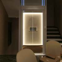 Petit ascenseur de passager intérieur/extérieur hauteur de levage de 3-10m avec planchers en PVC utilisation de résidence de 3-4 étages