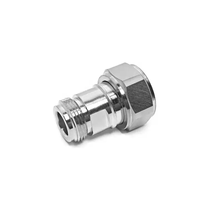 Adaptateur RF Mini Din 4.3-10 Mâle vers Prise 4.3/10 Type N Femelle, Connecteurs Coaxiaux Droits à Faible Perte