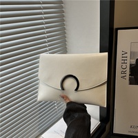 Nouveau Sac à Main Femme Rétro Européen et Américain Couleur Unie 2026 – Pochette Tendance avec Fermoir