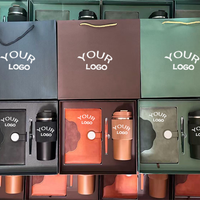Ensemble cadeau d'entreprise promotionnel, logo personnalisé, carnet en cuir A5 de luxe avec stylo, cadeaux d'entreprise en gros