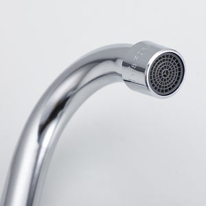 Grifo de Cocina Monomando Clásico Moderno de Latón Cromado para Montaje en Pared con 2 Orificios para Agua Fría y Caliente, Colección Primavera-Verano - Product Image 5