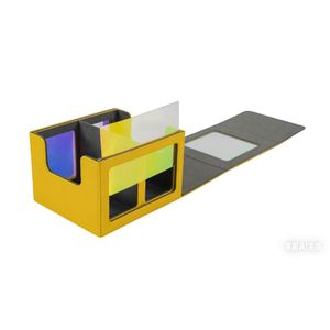กล่องเก็บการ์ดสะสม FC Holographic PET Panel PU Trading Card Deck Box ความจุ 400+ ใบ  วัสดุหนังอย่างดี  ขนาดใหญ่ สำหรับนักสะสม - Product Image 1