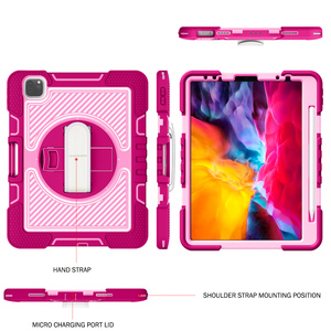 Custodia per Tablet per Bambini in Silicone Antiurto Robusta con Tracolla per <span class=keywords><strong>iPad</strong></span> 10.9 11pro - Vendita all'Ingrosso - Product Image 4