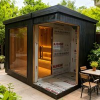 Ruang Sauna Komersial Besar dengan Shower untuk 6-8 Orang, Spa Uap Multifungsi