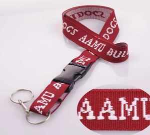 Custom Eco-friendly Durable Jacquard Woven Embroidered Logo <b>Safety</b> Breakaway Soft Polyester Neck Strap Promotional ID Lanyard - Product Image 2
