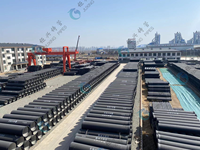 Fabricant professionnel de tuyaux en fonte ductile ISO2531-2009 C25 C30 C40 6m, peints en noir pour utilisation en pipeline