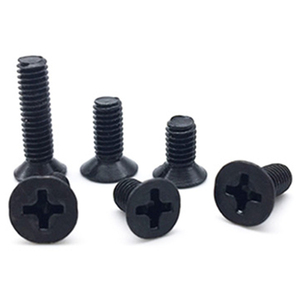 Vis à tête plate à 120 degrés ISO 7046 DIN 965 avec revêtement noir - Product Image 4