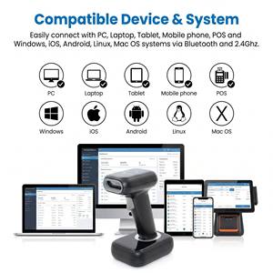 Lecteur de codes-barres 2D sans fil Yokoscan WHS-26, lecteur de codes <span class=keywords><strong>QR</strong></span> 1D, lecteur de codes-barres 1D/2D portable BT avec station de charge - Product Image 3