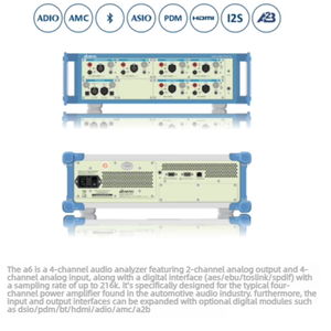 Analizador de Audio para Automóvil ABTEC A6, Entrada de 4 Canales, Salida de 2 Canales, Opción A2B I2S PDM, Diseñado para Pruebas de Amplificadores de 4 Canales para Automóviles - Product Image 3