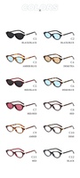 Lunettes de vue à monture fine chic avec logo personnalisé, monture optique rétro à verres transparents, lunettes en PC transparentes pour boutiques