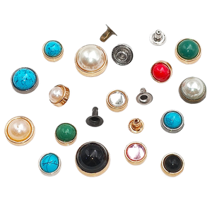 Matériaux pour accessoires vestimentaires DIY, accessoires de bagages, ceintures, sacs, rivets, casquettes, clous de fixation, turquoise et accessoires de fixation par collage. - Product Image 1