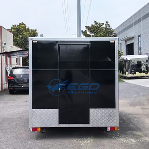 Electric Black Mobile White Food Trailer Fully Equipped Food Cart Food Vending Truck for Sale - Product Image 5