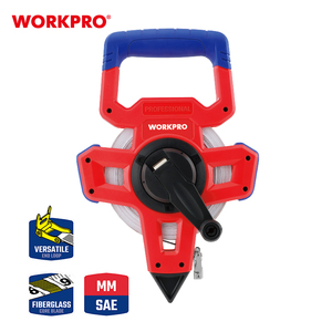 เทปวัดระยะ <span class=keywords><strong>WORKPRO</strong></span> ยาว 30 เมตร/100 ฟุต  วัสดุไฟเบอร์กลาส  หน่วยเมตริกและนิ้ว  ใบมีดเทปเคลือบไนลอนสองชั้น  ตัวเครื่อง ABS  ด้ามจับยาง - Product Image 2